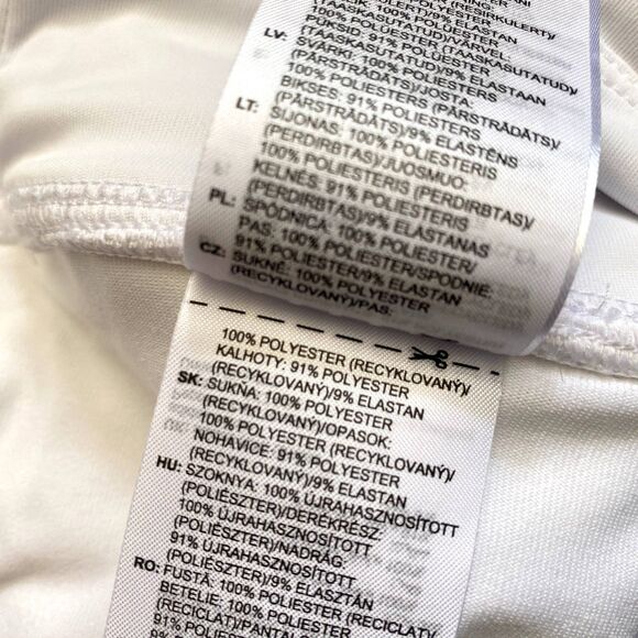 Adidas Aeroready Club Skirt Tennis Golf Skort White Preppy Athleisure Size‎ XL - Picture 7 of 7